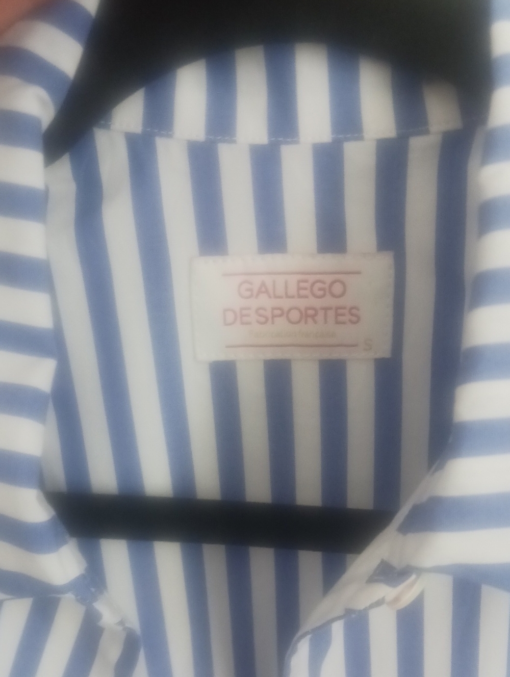 Blue and White Striped Dress Shirt